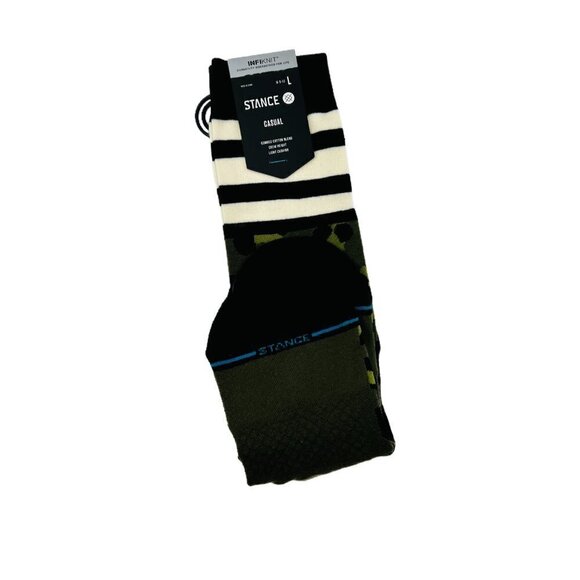 Stance Men's Leopard Stripe Crew Sock - Picture 7 of 7
